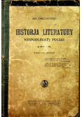 Historya literatury niepodleglej Polski 1914 r.