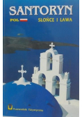 Santoryn Słońce i lawa