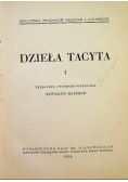 Działa Tacyta Tom I 1938 r.