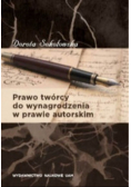 Prawo twórcy do wynagrodzenia w prawie autorskim