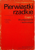 Pierwiastki rzadkie Część I