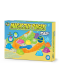 Magiczny piasek świecący Zestaw Pojazdy 15 części