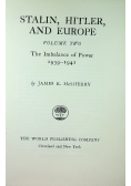 Stalin Hitler und Europe
