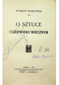 O sztuce i człowieku wiecznym 1910 r.