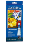Farby olejne w tubie 12 kolorów 12ml