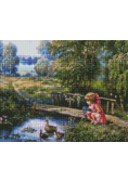 Diamentowa mozaika - Dziewczyna 40x50cm