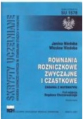 Równania różniczkowe zwyczajne i cząstkowe