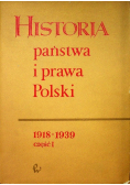 Historia państwa i prawa Polski 1918 - 1939 Część I
