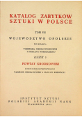Katalog zabytków sztuki w Polsce Tom VII zeszyt 3
