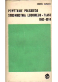 Powstanie Polskiego Stronnictwa Ludowego Piast 1913 - 1914