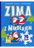 Zima z Mikołajem Łamigłówki zadania kolorowanki