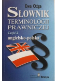 Słownik terminologii prawniczej część 2 angielsko-polska