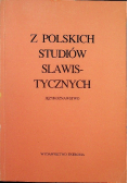 Z Polskich studiów slawistycznych Językoznawstwo