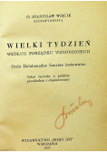 Wielki Tydzień według porządku wznowionego