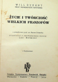 Życie i twórczość wielkich filozofów ok 1937 r.