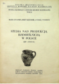 Studia nad produkcją rzemieślniczą w Polsce