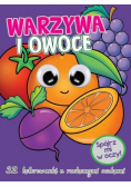 Kolorowanka z oczkami Warzywa i owoce