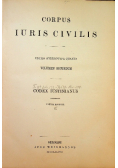 Corpus Iuris Civilis Volumen secundum Codex Iustianus 1888 r.