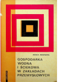 Gospodarka wodna i ściekowa w zakładach przemysłowych