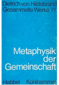 Mataphysik der Gemeinschaft
