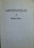 Arystoteles Pisma różne