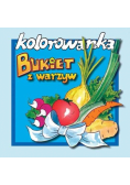 Bukiet z warzyw - kolorowanka