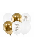 Balony Happy Birthday To You 30cm 6szt