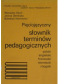 Pięciojęzyczny słownik terminów pedagogicznych