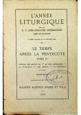 Lannee Liturgique Tom VI 1925 r.