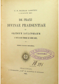 De praxis divinae praesentia 1889 r.