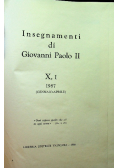 Insegnamenti di Giovanni Paolo II Tom X Część 1