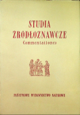 Studia źródłoznawcze Commentationes IV