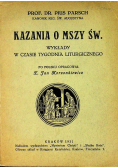 Kazania o mszy św., 1931 r.
