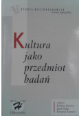 Kultura jako przedmiot badań