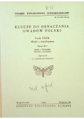 Klucze do oznaczania owadów Polski Część XXVII Motyle Lepidoptera Zeszyt 53 f