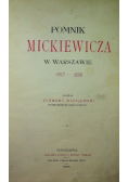 Pomnik Mickiewicza w Warszawie 1899 r.