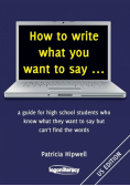 How to write what you want to say ...