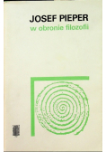 W obronie filozofii