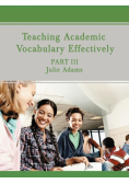 Teaching Academic Vocabulary Effectively