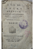 Rok III Kazań różnych Tom IV 1816 r.