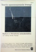 Teoria opanowania trwogi dyskurs w literaturze amerykańskiej