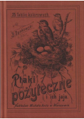 Ptaki pożyteczne i ich jaja Naszych lasów pól i ogrodów 25 tablic kolorowych