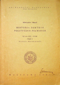 Historia doktryn polityczno prawnych