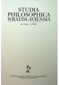 Studia Philosophica Wratislaviensia