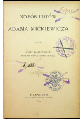 Wybór listów Adama Mickiewicza 1899 r