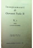 Insegnamenti di Giovanni Paolo II Tom V Część III