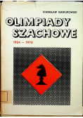Olimpiady szachowe 1924 - 1970