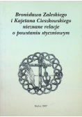 Bronisława Zaleskiego i Kajetana Cieszkowskiego nieznane relacje o powstaniu styczniowym