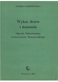 Wykaz drzew i krzewów Ogrodu Botanicznego Uniwersytetu Warszawskiego