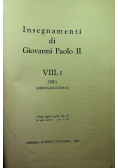 Insegnamenti di Giovanni Paolo tom VIII część 1
